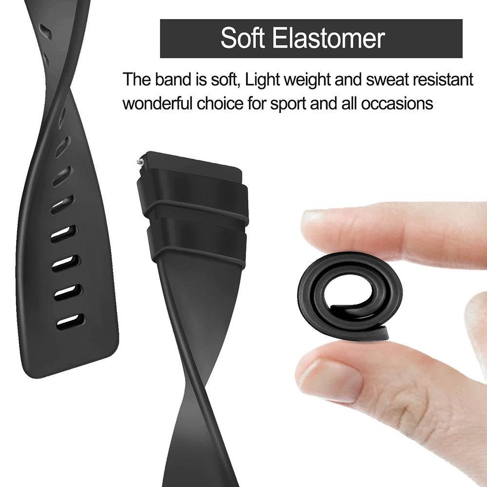 Versa/Versa 2/Versa Lite SE Silicone Solid Color Buckle Watch Band Replacement