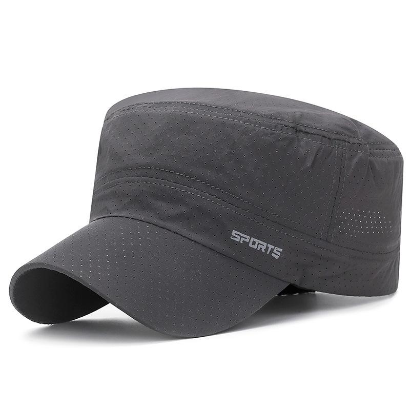 Summer Breathable Flat Cap for Men, Outdoor Sun Protection, Quick-drying Sports Baseball Cap