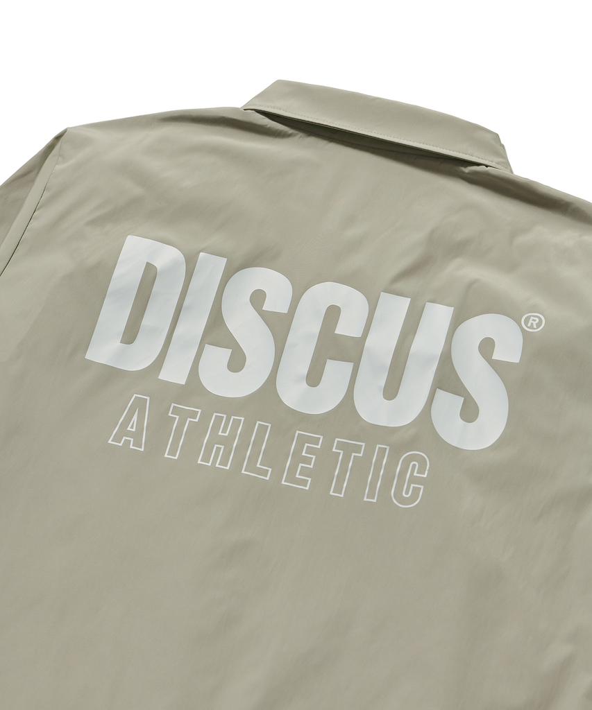 Discus Athletic Letter Logo Coach Jacket Sand Beige