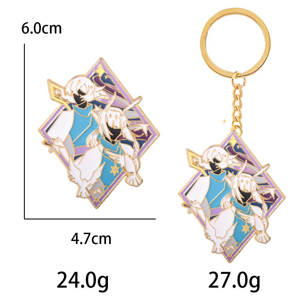Game Sky: Children of the Light KeyChain Dragon Bone Kakashi Game Peripherals Cartoon Brooch For Women Men Fans Jewelry Gifts
