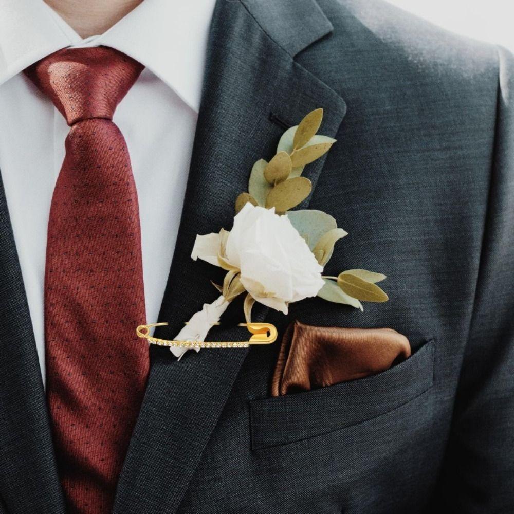 Korean Style Rhinestone Safety Pins Vintage Skirt Dresses Pins Unique Pants Safety Pin  Girls