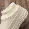 Women's Height-Boosting Furry Cotton Slippers - Anti-Slip, Warm, Heeled Design for Autumn/Winter 2024