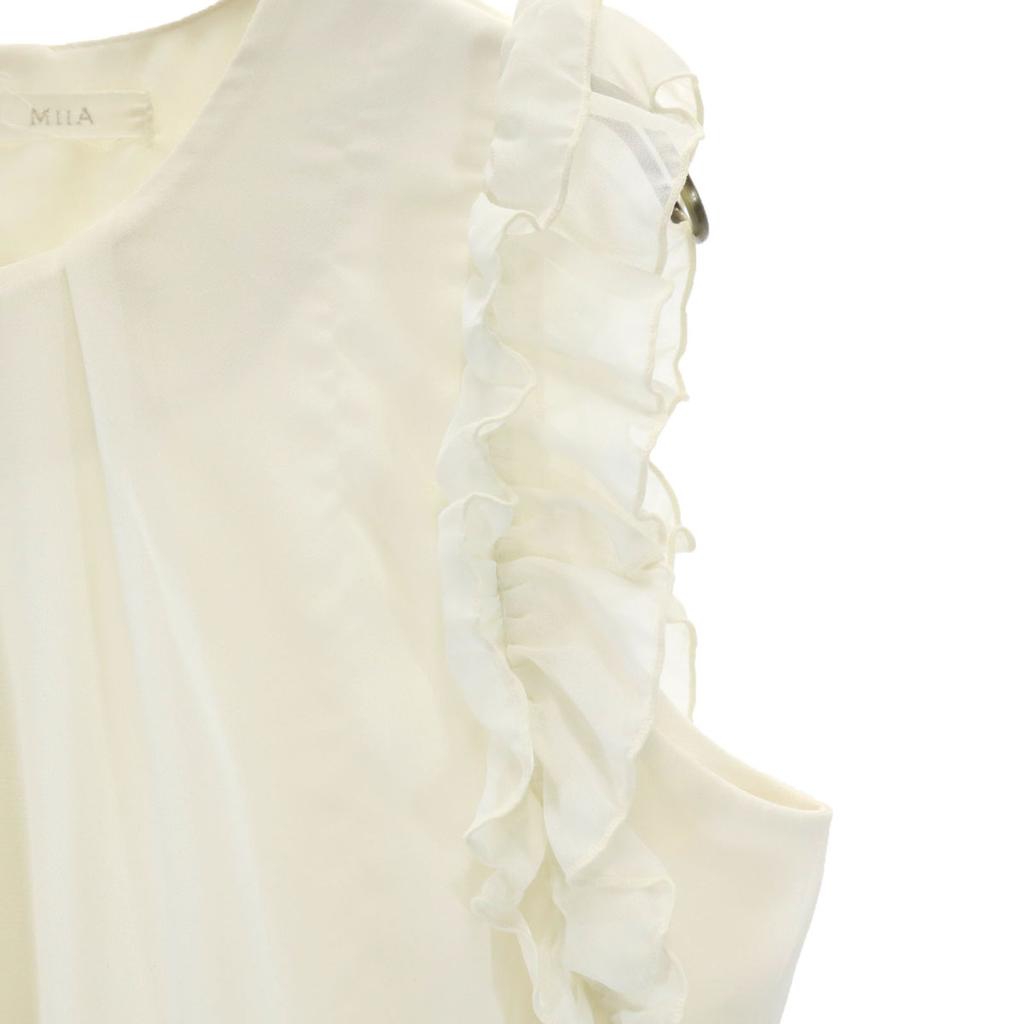 MIIA No sleeve Ruffled sleeves shirt 160 Off-white Kid's Used