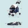 Outdoor Pet Cart Portable Folding Pet Stroller Car Dog Cat Teddy Mouse Rabbit Small Lightweight Carriage Pet Cart Dog Carrier