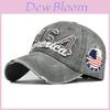 2021 Neue Baseballkappe 1964 Bestickt Amerika Vintage Gewaschener Denim Baumwolle Outdoor-Hut