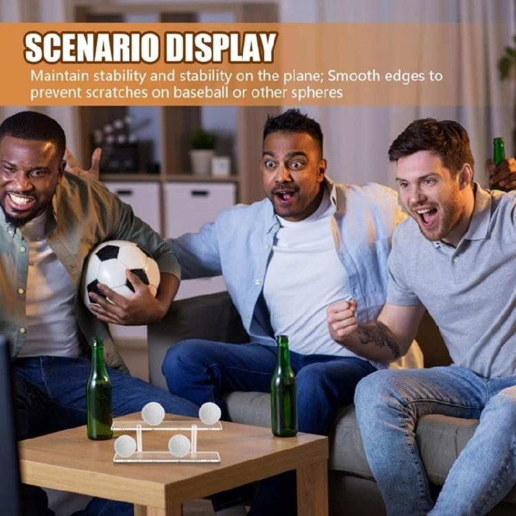 2Pcs Professional Golf Ball Organizer Acrylic Display Rack 8 Ball Storage Double Layer Golf Ball Display Stand Easy Use