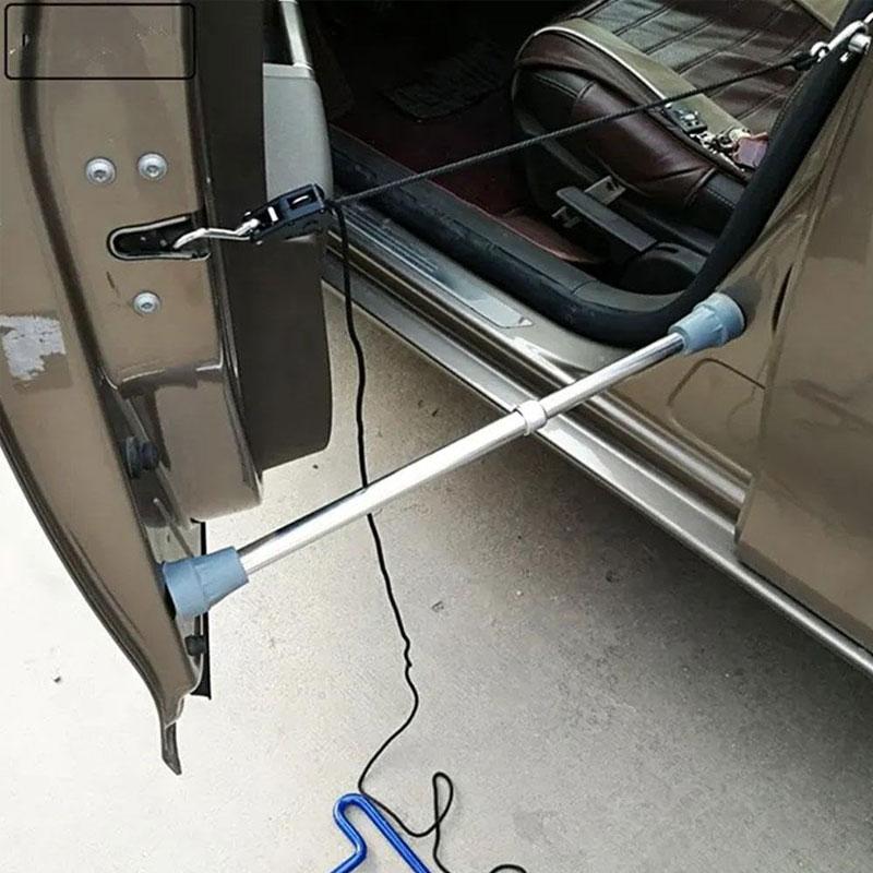 Auto Hood Support Column 40-63cm Car Repair Tool With Rope Adjustable Length Telescopic Rod Metal Rod Be Non-Slip Dent Repair