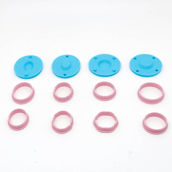 DIY Pendant Making Kit 12Pcs Mini Plate Clay Molds, Earring Molds with Positioning Base, Multi?Shape Polymer Craft Supplies Cutters for Earring,
