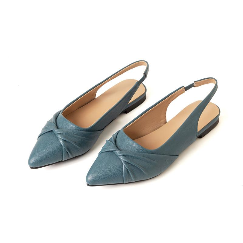 Women's Flat-soled Sandals Summer New Comfortable Versatile Pointed Large-size Sandals