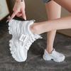 Comemore White Breathable Chunky Sneakers Woman Spring Thick Platform Casual Sneakers Women Non Slip Lace Up Sports Shoes Female