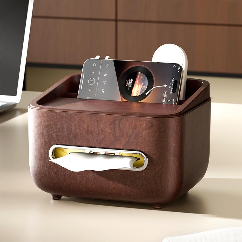 Multifunktionale Taschentuchbox & Aufbewahrungs-Organizer für Schlafzimmer oder Wohnzimmer