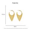 High-End European & American C-Shaped Tassel Hoop Earrings