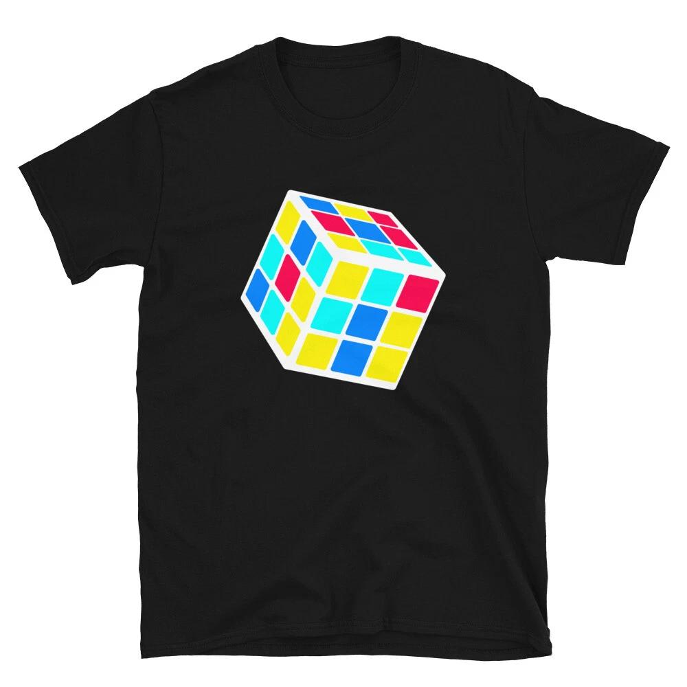 80s 90s Retro Cube Classic Graphic T-Shirt XL