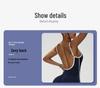 Women's Color Block Backless Slim Fit Bodysuit for Yoga Fitness
