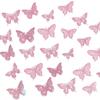 72PCS Hollow 3D Layered Butterfly Wall Stickers Metal Effect Creative Wall Decals for Living Room Bedroom Home Decoration