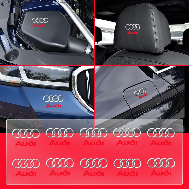 Car Stickers Car-Styling Logo Interior Decorative Accessories For Audi A1 A2 A3 A4 A5 A6 A7 A8 Q1 Q2 Q3 Q4 Q5 Q6 Q7 Q8 B5 B6 B7 B8 C5 C6 C7 C8