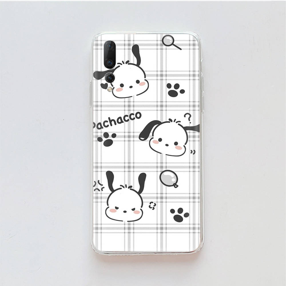 Transparent Case for Samsung A04 A14 A23 M33 M53 Realme 10 9 C35 C55 VIVO X80 Infinix Hot 30 Note 11 Tecno Spark 8P Pro L-29 Cute Pochacco