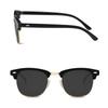 [LumiSyne] Men's Polarized Square Sunglasses, Retro Club Style Sunglasses, Ultra-lightweight Semi-rimless, UV400 Cut, Sports Driving Glasses, with
