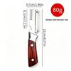 Multi-functional Wooden Handle Stainless Steel Peeler & Melon/Scallion Slicer