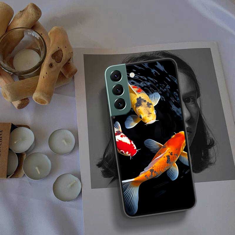 Hochwertige Zierfisch- und Koi-Karpfen-Handyhülle für Samsung Galaxy S22 S25 Ultra S21 S10 Plus S26 Edge S20 S23 S24 FE Hülle