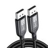 Cable Rápido DP16K 15360x8640 8K 60Hz 4K 240Hz Doble Canal Amplia Compatibilidad Resistente al Desgarro