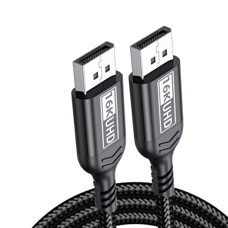 Fast Cable DP16K 15360x8640 8K 60Hz 4K 240Hz Double Channel Wide Compatibility Tear Resistant