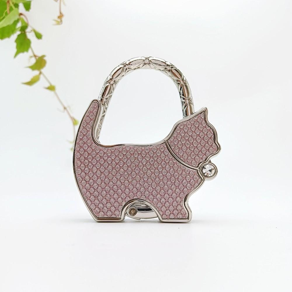 Foldable Cat Handbag Hook Lovely Design Folding Bag Hook NEW Table Edge Hook Home Decoration