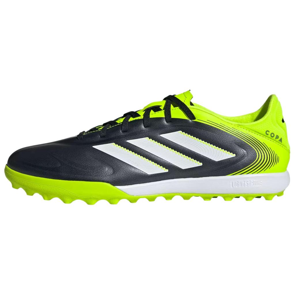 Adidas Copa Pure 3 Abrasion Resistant Soccer Shoes Men's Black Green Sneakers JR2852