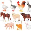 Simulation Farm Animal Model Toy Mini Lifelike Animal Figurines Animal Action Figures  for Children