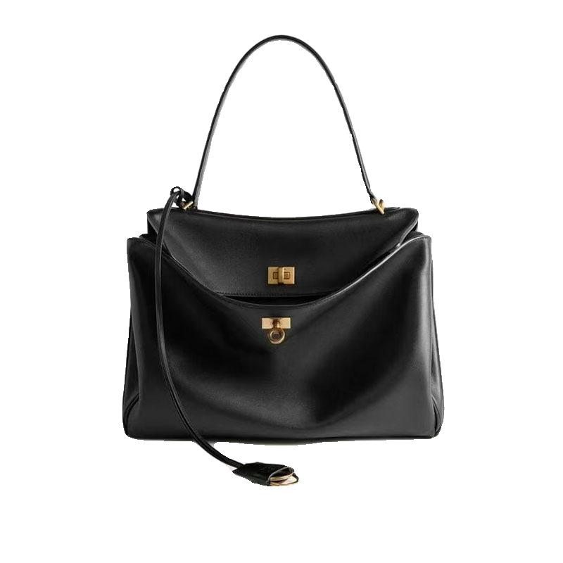 

Большая сумка-тоут из мягкой кожи B s Rodeo высшего качества с застежкой-замком - повседневная сумка на плечо/мессенджер для поездок на работу Large 39.8x29.9x12.9cm