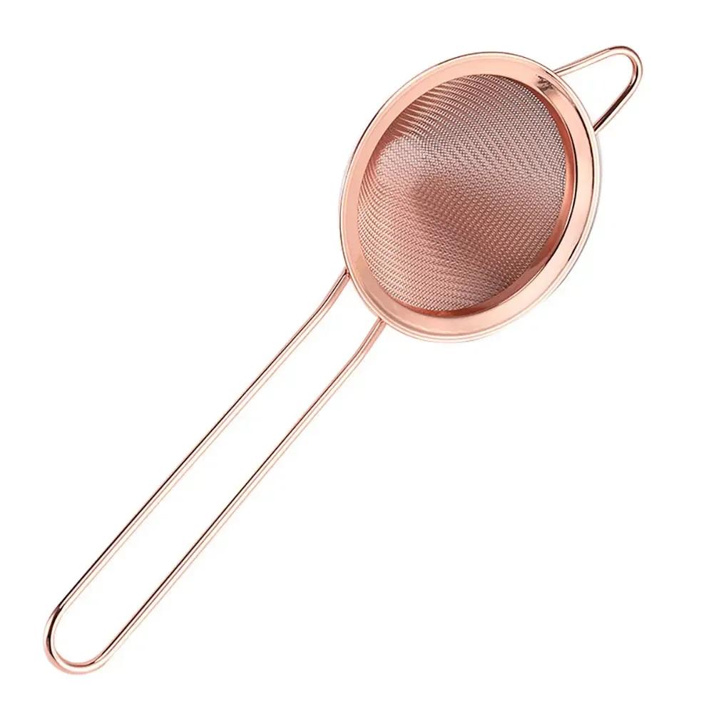 1PC Cocktail Strainer Stainless Steel Tea Strainers Conical Food Strainers Fine Mesh Strainer Practical Bar Strainer Tool Filter