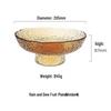 Youde Amber Gehämmertes Glas Obstteller Set