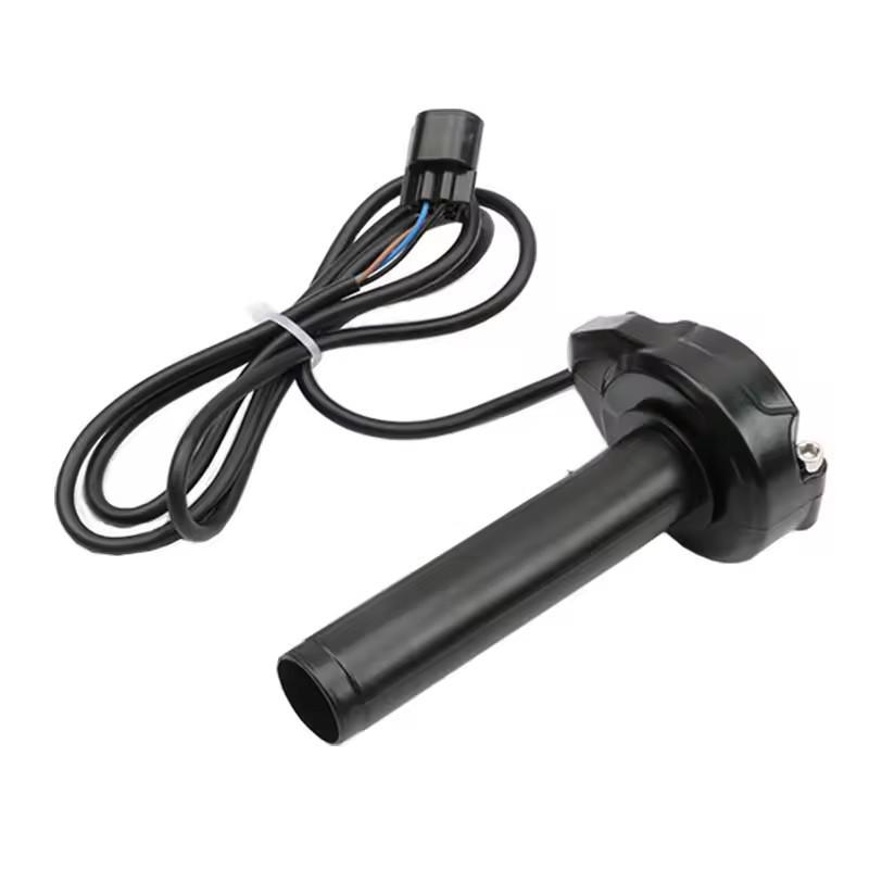 Sur-Ron Light Bee S/X Electronic Throttle Grip - Carbon Fiber Texture.