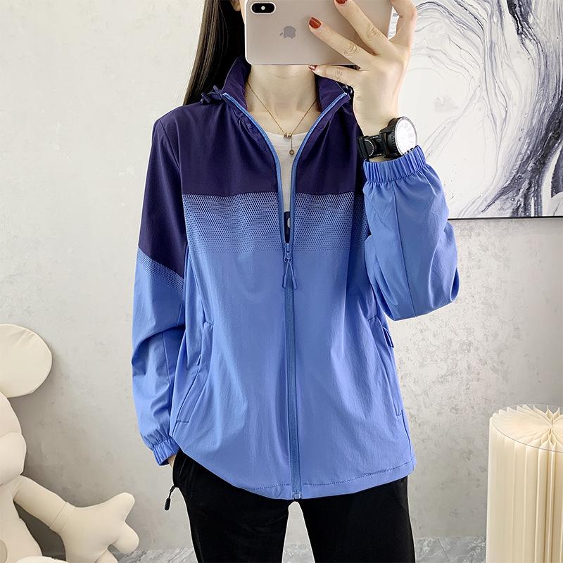 Women's Hooded Windbreaker - Breathable Mesh, Spring/Autumn Casual Jacket