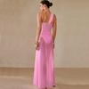 1011 European and American New Women's Swimsuit One-piece Swimsuit + Skirt Temperament Dress Two-piece Set