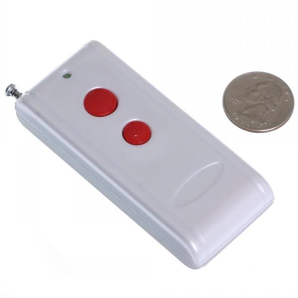 High-Power 2-Button Wireless Remote Control (1000m, 315/433MHz)