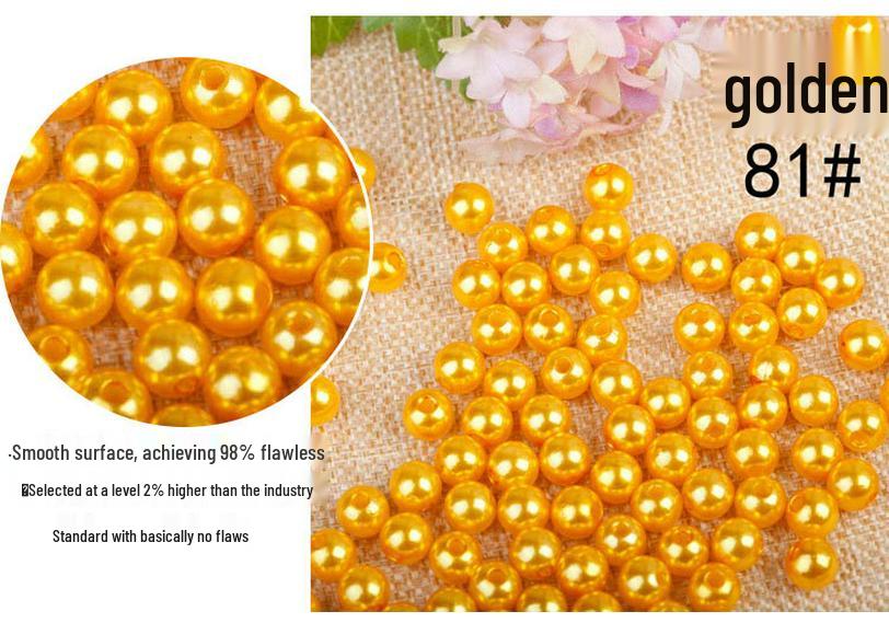 High Gloss ABS Imitation Pearl Beads: 3mm-20mm, Round, Straight Hole, Pure White/Rice White, DIY Crafting
