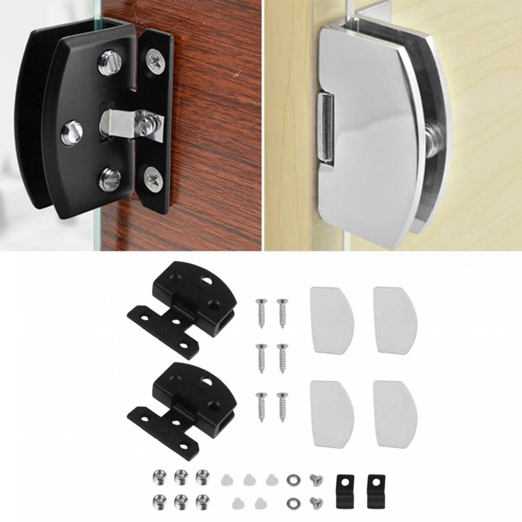 Glass Door Hinge With Screws Cupboard Countertop Furniture Accessories