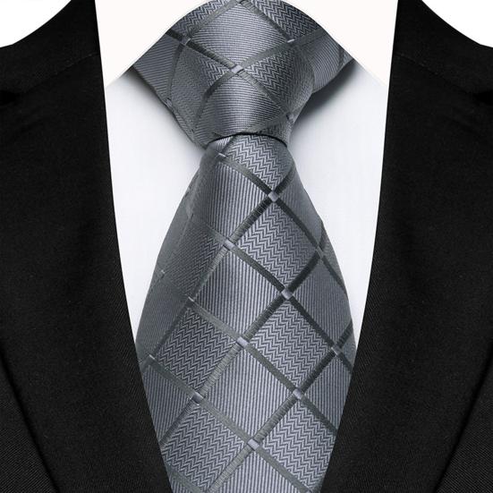 Corbata de negocios con diseño geométrico cuadrado, color liso, satén suave, corbata formal, corbata informal, accesorios para bodas y eventos callejeros