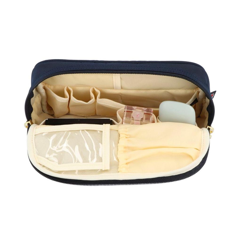 Artisan & Artist Slope-Shaped Cosmetic Pouch, Embroidered Rouge, 4OP-ER110H