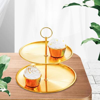 Cake Stand Fruit Plate Cupcake Tiered Holder Platters Display Desserts