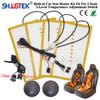 Built-in Car Seat Heater Kit Fit 2 Seats,Universal 12V Heating Pads Max 108W,3 Levels Square Dual Control Switch System