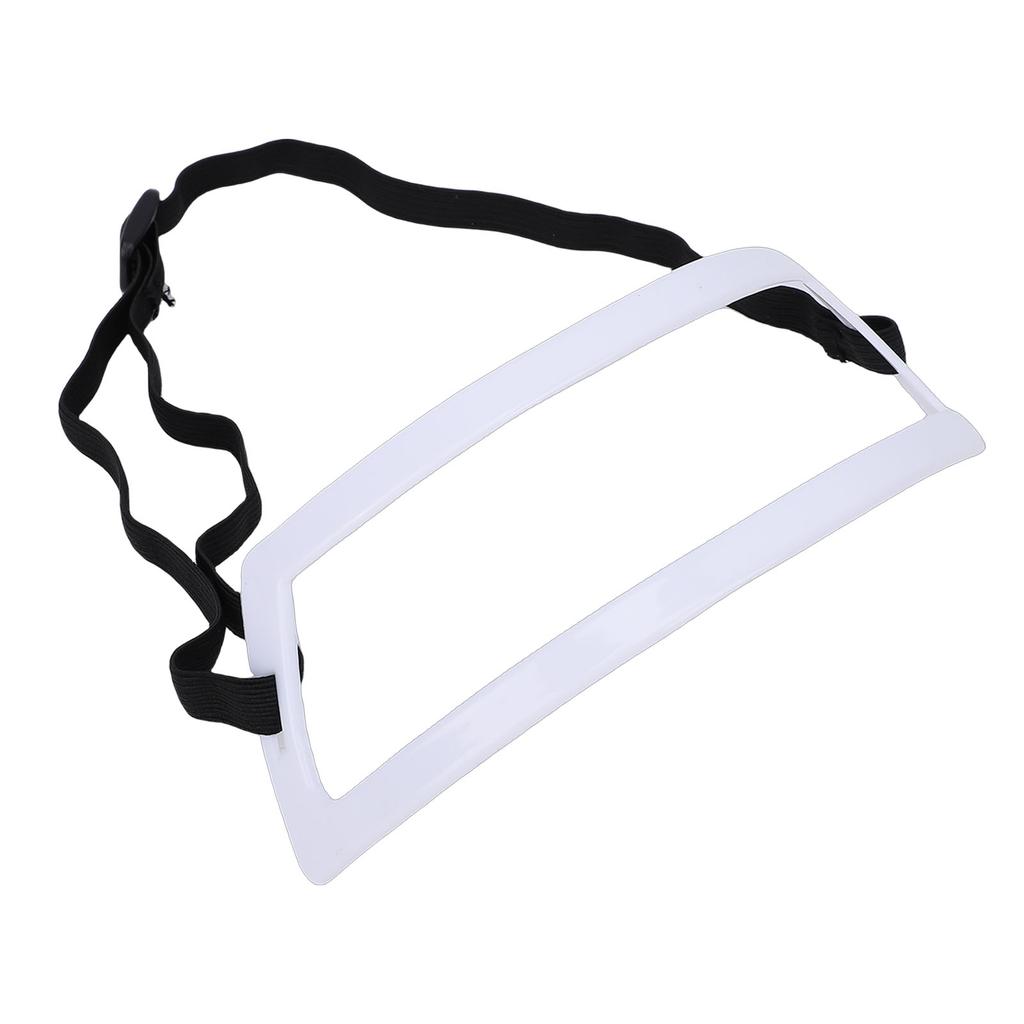 3 Pcs Neckline Shaving Template Handsfree Hair Cutting Guide DIY Self Haircutting System White