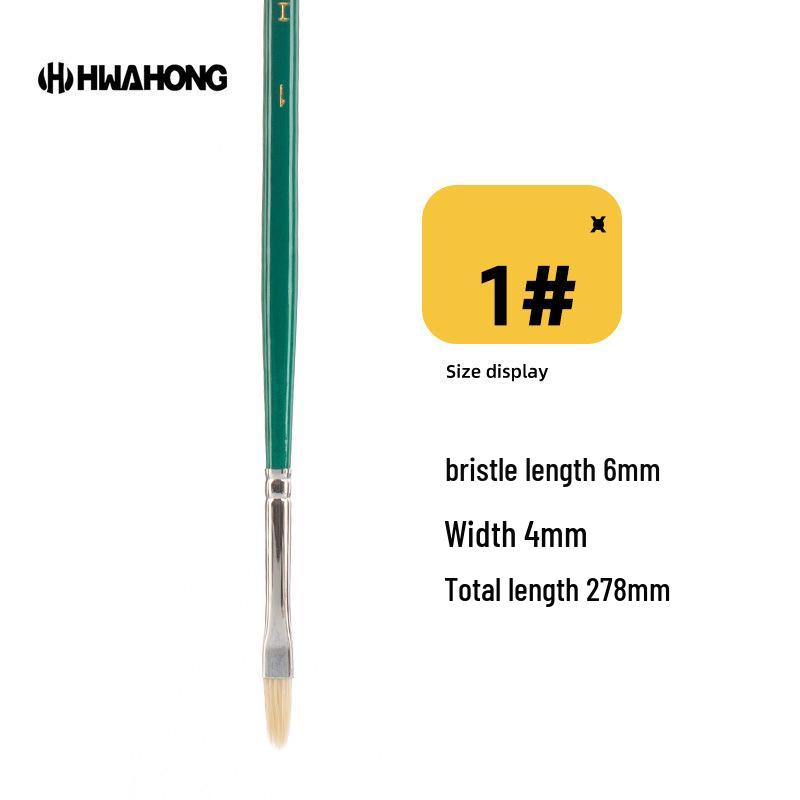 Koreanischer Hwahong 808 Serie Borstenpinsel für Öl-, Wasserfarben-, Gouache- und Acrylmalerei