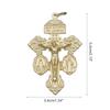 2025 Neues Gebetsketten-Kreuz-Accessoire Metall Jesus-Kruzifix-Figur Handwerk für Handgemachten DIY Religiösen Schmuck Anhänger Geschenk