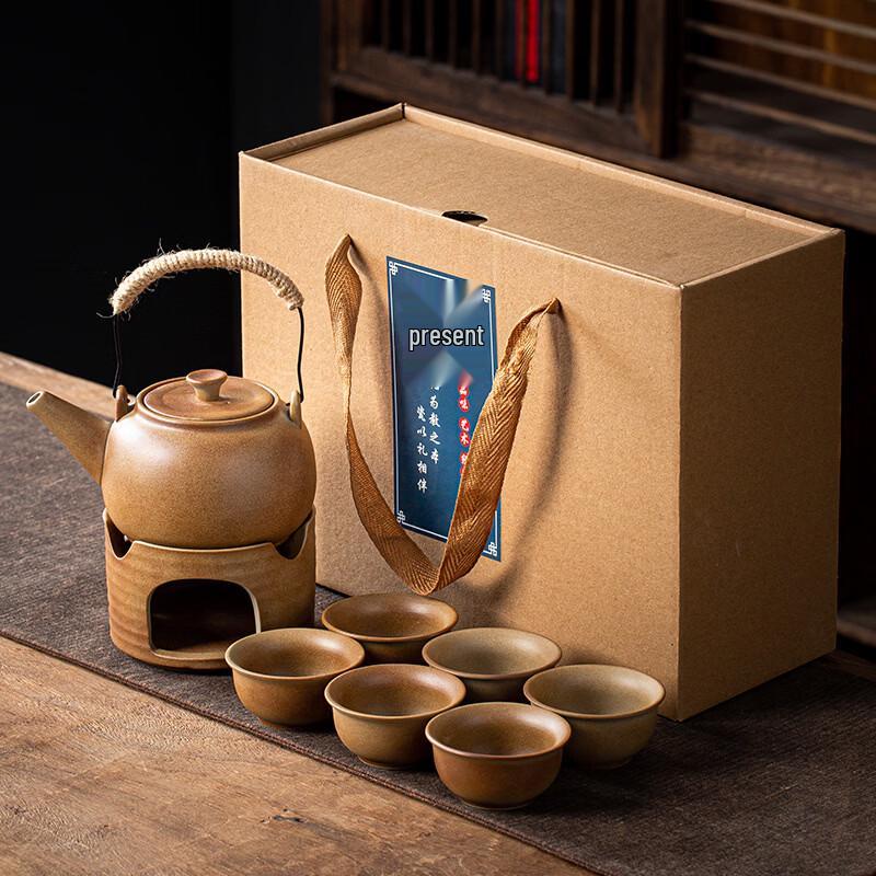 Traditional Ceramic Tea Warming Stove Set