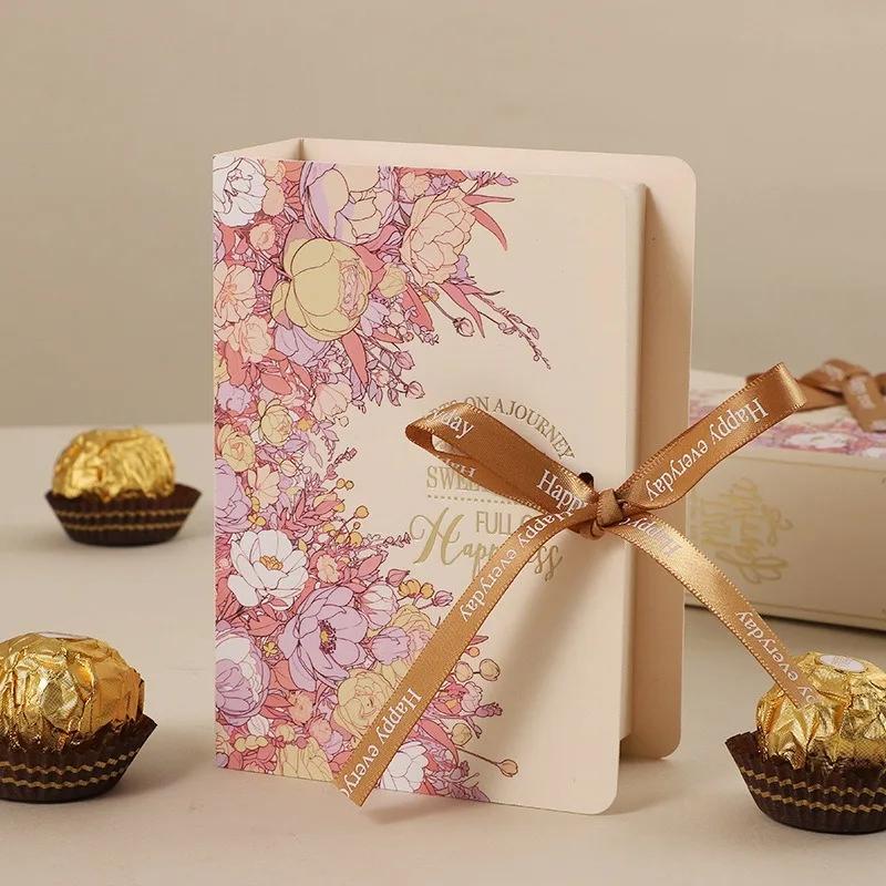 11/11/11Pcs Creative Book-Style Wedding Gift Boxes Candy Packaging Paper Baby Shower Party Favor Supplies Wholesale
