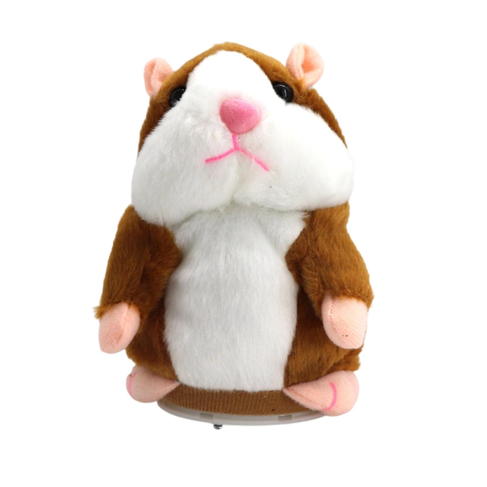 

Talking Hamster Toy, Repeats What You Say, Nodding & Recording Interactive Plush Toy, Stuffed Animal Gift For Kids One Size