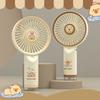 Capybara Handheld Mist Fan With Usb Rechargeable Portable Cooling For Outdoor Use