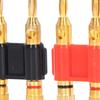 2PCS 2 Way Male Plug Banana Plug 32A 1000V Dual Connection Brass Connectors Stackable Design Stackable Banana Plug